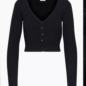 Aritzia Santorini black cardigan NWT